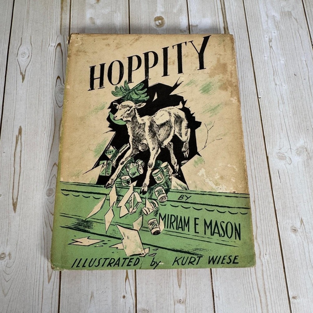 Hoppity Miriam E. Mason 1947 First Printing Illustrated Macmillan Children's